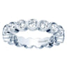 Eternity Band Wedding Ring in 14k White Gold with Round Natural Diamond at Gabriel & Co.