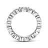 Eternity Band Wedding Ring in 14k White Gold with Round Natural Diamond at Gabriel & Co.