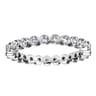 Eternity Band Wedding Ring in 14k White Gold with Round Natural Diamond at Gabriel & Co.