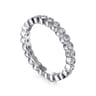 Eternity Band Wedding Ring in 14k White Gold with Round Natural Diamond at Gabriel & Co.