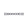 Eternity Band Wedding Ring in 14k White Gold with Round Natural Diamond at Gabriel & Co.