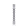 Eternity Band Wedding Ring in 14k White Gold with Round Natural Diamond at Gabriel & Co.