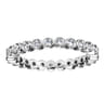 Eternity Band Wedding Ring in 14k White Gold with Round Natural Diamond at Gabriel & Co.