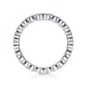 Eternity Band Wedding Ring in 14k White Gold with Round Natural Diamond at Gabriel & Co.