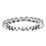 Eternity Band Wedding Ring in 14k White Gold with Round Natural Diamond at Gabriel & Co.