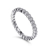 Eternity Band Wedding Ring in 14k White Gold with Round Natural Diamond at Gabriel & Co.