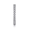 Eternity Band Wedding Ring in 14k White Gold with Round Natural Diamond at Gabriel & Co.