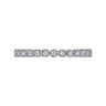 Eternity Band Wedding Ring in 14k White Gold with Round Natural Diamond at Gabriel & Co.