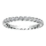 Eternity Band Wedding Ring in 14k White Gold with Round Natural Diamond at Gabriel & Co.