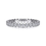 Eternity Band Wedding Ring in 14k White Gold with Round Natural Diamond at Gabriel & Co.