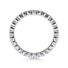 Eternity Band Wedding Ring in 14k White Gold with Round Natural Diamond at Gabriel & Co.