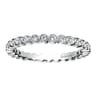 Eternity Band Wedding Ring in 14k White Gold with Round Natural Diamond at Gabriel & Co.