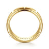 Austin - 14K Yellow Gold 8mm Mens Wedding Band in Satin Finish