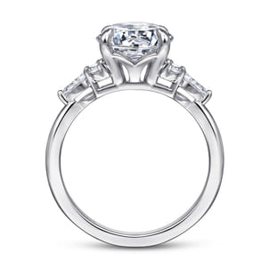Avah - Platinum Round Diamond Engagement Ring