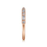 Straight Wedding Ring in 14k Rose Gold with Baguette Natural Diamond at Gabriel & Co.