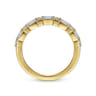 Straight Wedding Ring in 14k Yellow Gold with Baguette Natural Diamond at Gabriel & Co.