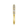 Straight Wedding Ring in 14k Yellow Gold with Baguette Natural Diamond at Gabriel & Co.