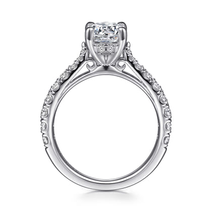Avery - 14K White Gold Round Diamond Engagement Ring