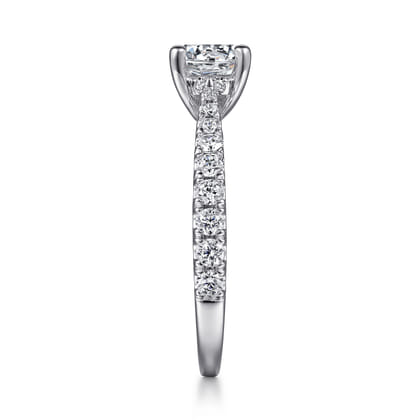 Avery - 14K White Gold Round Diamond Engagement Ring