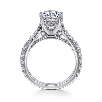 Avery - 14K White Gold Round Diamond Engagement Ring