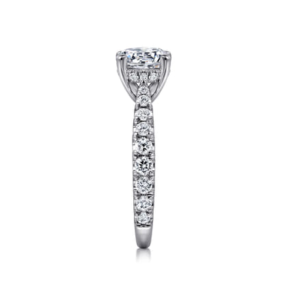Avery - 14K White Gold Round Diamond Engagement Ring