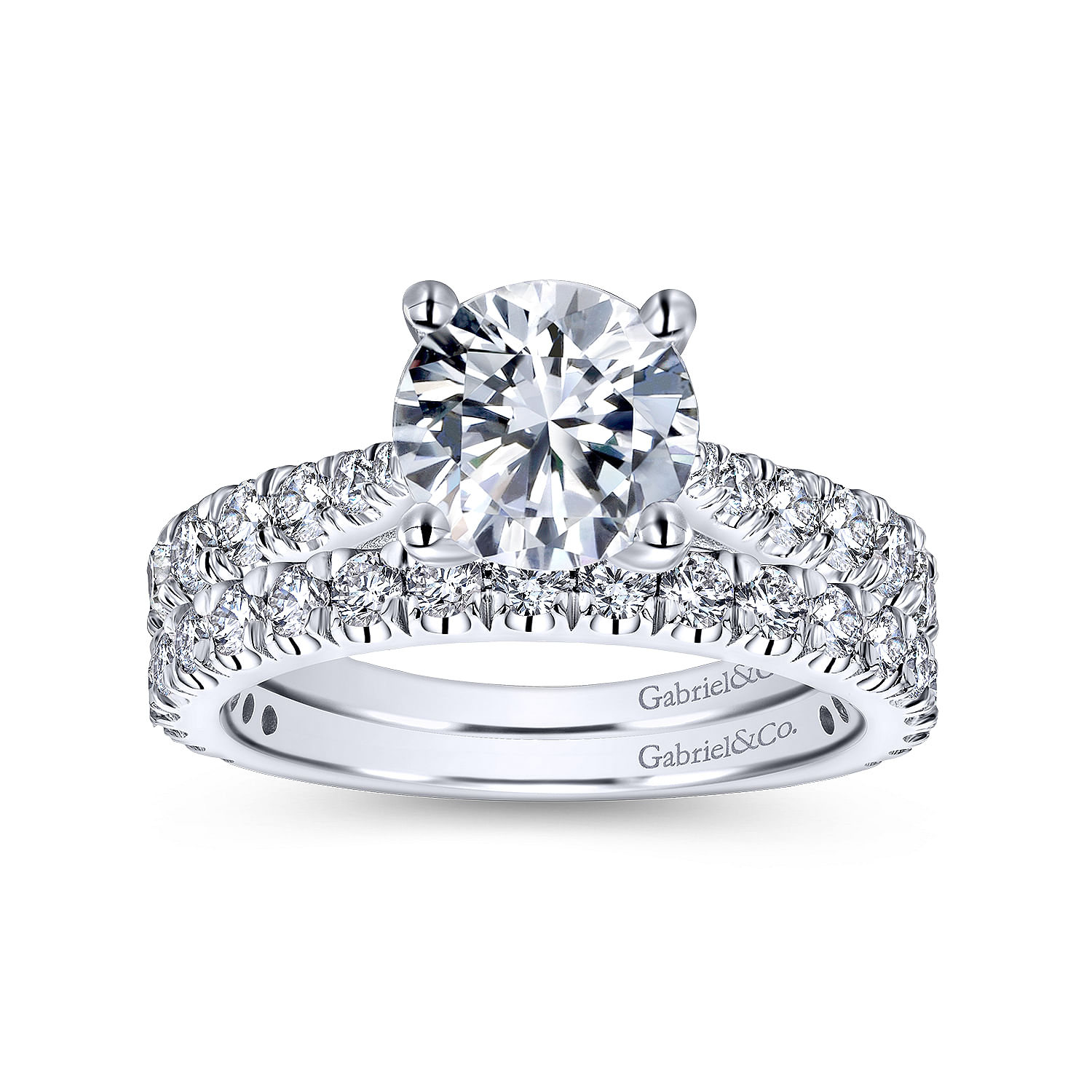 Avery - Platinum Round Diamond Engagement Ring