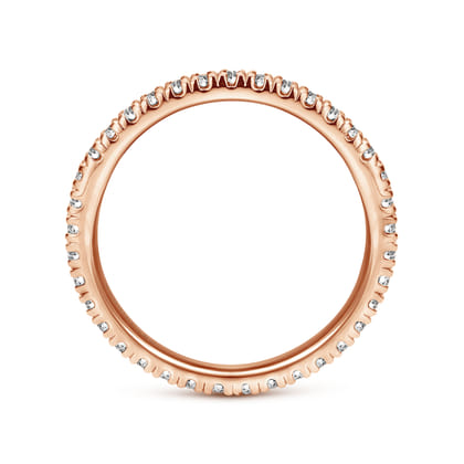 Avignon - 14K Rose Gold Diamond Eternity Wedding Band