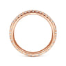Eternity Band Wedding Ring in 14k Rose Gold with Round Natural Diamond at Gabriel & Co.