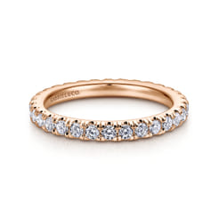 Avignon - 14K Rose Gold Diamond Eternity Wedding Band