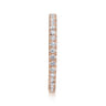 Eternity Band Wedding Ring in 14k Rose Gold with Round Natural Diamond at Gabriel & Co.