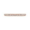 Eternity Band Wedding Ring in 14k Rose Gold with Round Natural Diamond at Gabriel & Co.