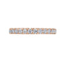 Eternity Band Wedding Ring in 14k Rose Gold with Round Natural Diamond at Gabriel & Co.