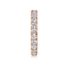 Eternity Band Wedding Ring in 14k Rose Gold with Round Natural Diamond at Gabriel & Co.