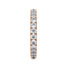 Eternity Band Wedding Ring in 14k Rose Gold with Round Natural Diamond at Gabriel & Co.