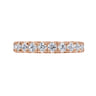 Eternity Band Wedding Ring in 14k Rose Gold with Round Natural Diamond at Gabriel & Co.