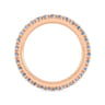 Eternity Band Wedding Ring in 14k Rose Gold with Round Natural Diamond at Gabriel & Co.