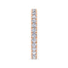 Eternity Band Wedding Ring in 14k Rose Gold with Round Natural Diamond at Gabriel & Co.