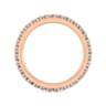 Eternity Band Wedding Ring in 14k Rose Gold with Round Natural Diamond at Gabriel & Co.