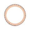 Eternity Band Wedding Ring in 14k Rose Gold with Round Natural Diamond at Gabriel & Co.