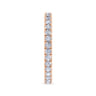 Eternity Band Wedding Ring in 14k Rose Gold with Round Natural Diamond at Gabriel & Co.