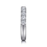 Straight Wedding Ring in 14k White Gold with Round Natural Diamond at Gabriel & Co.