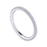 Eternity Band Wedding Ring in 14k White Gold with Round Natural Diamond at Gabriel & Co.