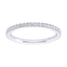 Eternity Band Wedding Ring in 14k White Gold with Round Natural Diamond at Gabriel & Co.