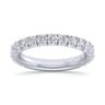 Straight Wedding Ring in 14k White Gold with Round Natural Diamond at Gabriel & Co.
