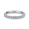 Eternity Band Wedding Ring in 14k White Gold with Round Natural Diamond at Gabriel & Co.