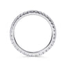 Eternity Band Wedding Ring in 14k White Gold with Round Natural Diamond at Gabriel & Co.