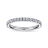 Eternity Band Wedding Ring in 14k White Gold with Round Natural Diamond at Gabriel & Co.