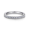 Eternity Band Wedding Ring in 14k White Gold with Round Natural Diamond at Gabriel & Co.