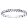 Eternity Band Wedding Ring in 14k White Gold with Round Natural Diamond at Gabriel & Co.