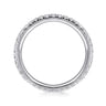 Eternity Band Wedding Ring in 14k White Gold with Round Natural Diamond at Gabriel & Co.